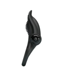 PRETTY LOVE - DOUBLE ANNEAU VIBRANT + STIMULATEUR DE CLITORIS 10 VIBRATIONS NOIR