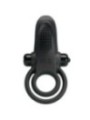 PRETTY LOVE - DOUBLE ANNEAU VIBRANT + STIMULATEUR DE CLITORIS 10 VIBRATIONS NOIR