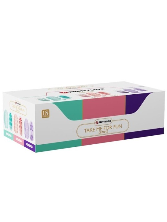 PRETTY LOVE - CUPID X 18 MASTURBATEURS POUR HOMMES DIFFÉRENTES TEXTURES