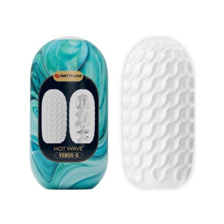 PRETTY LOVE - MASTURBATEUR POUR HOMME EN SILICONE HOT WAVE BLANC