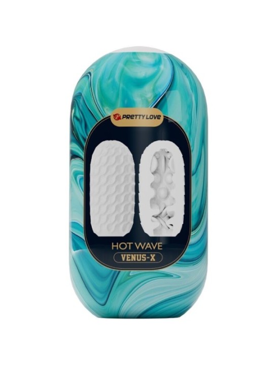 PRETTY LOVE - MASTURBATEUR POUR HOMME EN SILICONE HOT WAVE BLANC