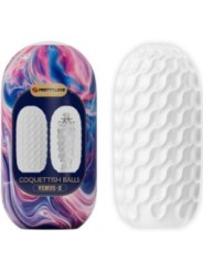 PRETTY LOVE - COQUETTISH BALLS MASTURBATEUR HOMME EN SILICONE BLANC