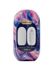 PRETTY LOVE - COQUETTISH BALLS MASTURBATEUR HOMME EN SILICONE BLANC