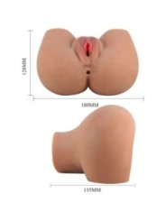 CRAZY BULL - MILA VIBRATEUR FESSIER AVEC CONTRÔLE RÉALISTE DU VAGIN ET DE L'ANUS À TÉLÉCOMMANDE