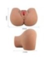 CRAZY BULL - MILA VIBRATEUR FESSIER AVEC CONTRÔLE RÉALISTE DU VAGIN ET DE L'ANUS À TÉLÉCOMMANDE