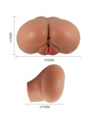 CRAZY BULL - LUNA VIBRATEUR FESSIER AVEC CONTRÔLE RÉALISTE DU VAGIN ET DE L'ANUS À TÉLÉCOMMANDE