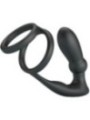 PRETTY LOVE - ANNEAU PÉNIS EMONI + PLUG ANAL 12 VIBRATIONS NOIR