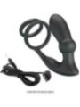 PRETTY LOVE - ANNEAU PÉNIS EMONI + PLUG ANAL 12 VIBRATIONS NOIR