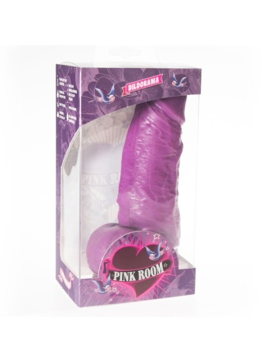 PINK ROOM - GODE RÉALISTE DAYAN VIOLET 17 CM