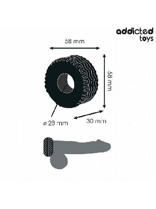 ADDICTED TOYS - ANNEAU PÉNITENSIF EXTRA ÉPAIS