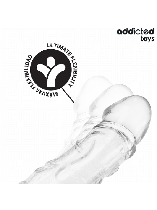 ADDICTED TOYS - EXTENSION DE PÉNIS TRANSPARENTE 27 CM