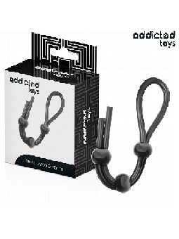 ADDICTED TOYS - CORDE EN SILICONE POUR LE PÉNIS À TRIPLE BOUCLE
