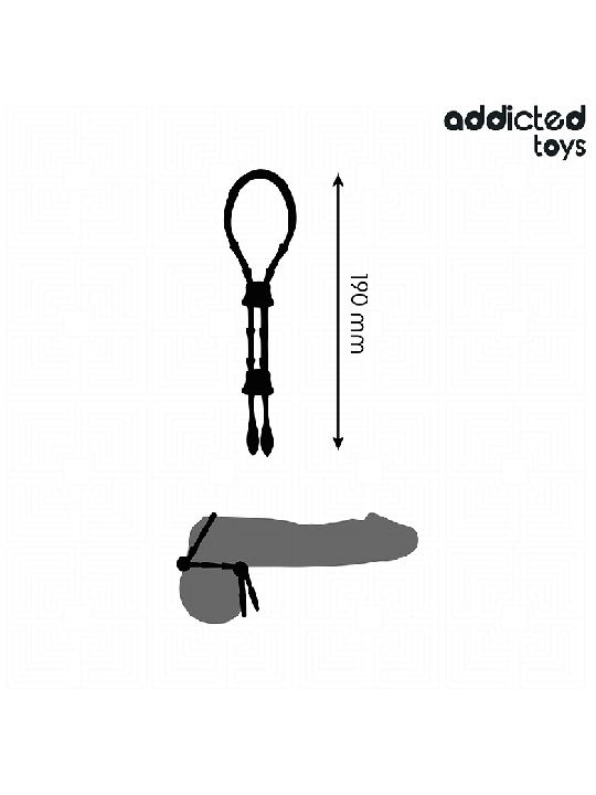 ADDICTED TOYS - CORDE EN SILICONE RÉGLABLE POUR LE PÉNIS