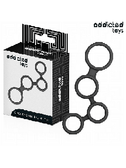 ADDICTED TOYS - ANNEAU PÉNIS AVEC SÉPARATEURS POUR TESTICULES
