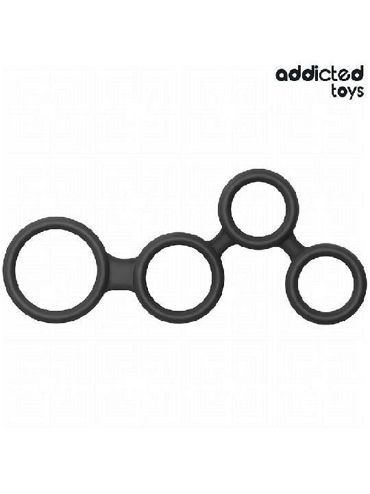 ADDICTED TOYS - ANNEAU PÉNIS AVEC SÉPARATEURS POUR TESTICULES