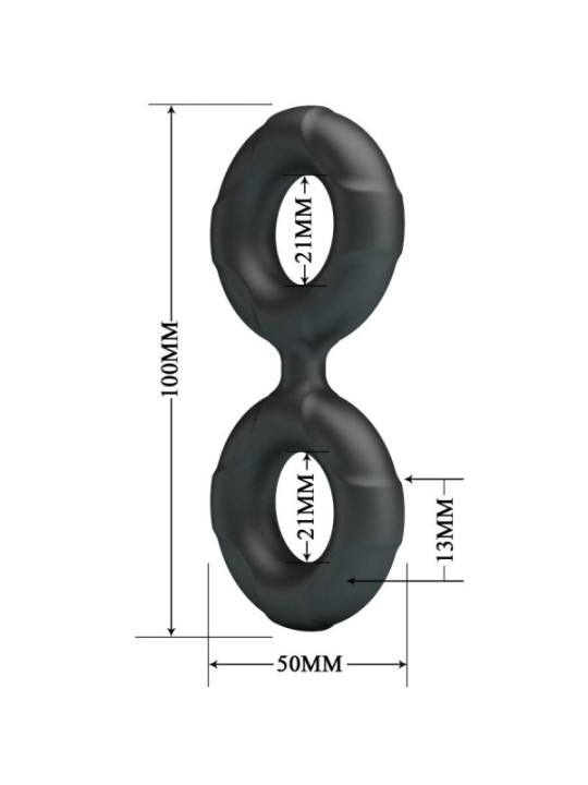CRAZY BULL - RADWAN DOUBLE BAGUE EN SILICONE MODÈLE 19
