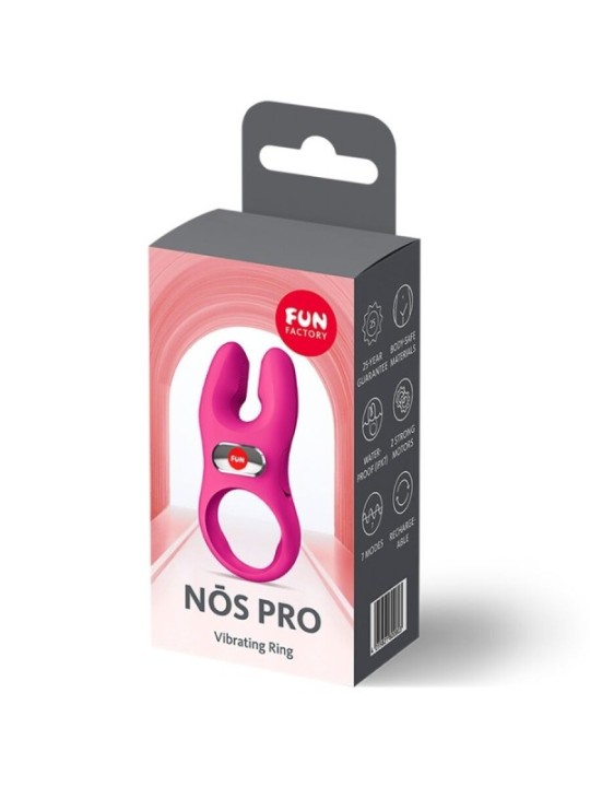 FUN FACTORY - ANNEAU PÉNIS VIBRANT PRO NOS MAGENTA
