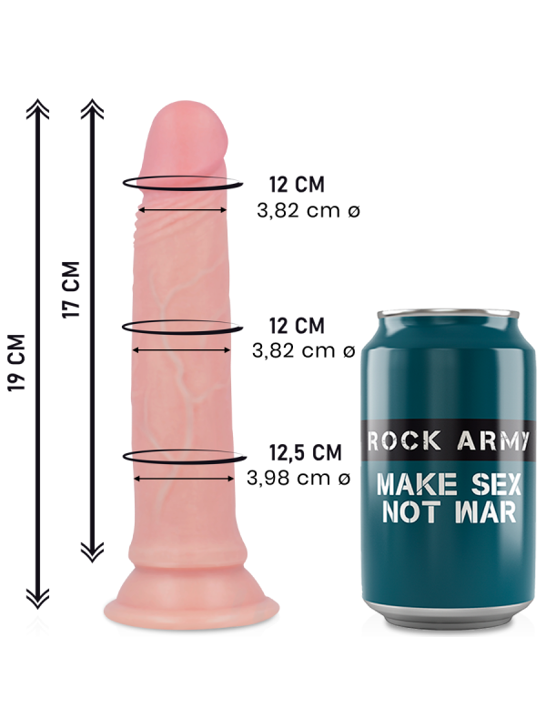 ROCKARMY - LIQUIDE SILICONE PREMIUM AVENGER REALISTIC 19 CM -O- 3.98 CM