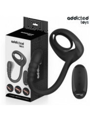 ADDICTED TOYS - ANNEAU PÉNITENTIAIRE VIBRANT POUR POINT P AVEC TÉLÉCOMMANDE