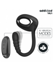 ADDICTED TOYS - ANNEAU PÉNITENTIAIRE VIBRANT POUR POINT P AVEC TÉLÉCOMMANDE