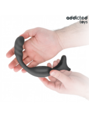 ADDICTED TOYS - ANNEAU PÉNIS PROSTATIQUE DOUBLE AVEC TÉLÉCOMMANDE