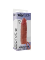 GET REAL - MANCHON PÉNIS EN SILICONE HYDRATANT CARAMEL 16 CM
