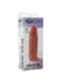 GET REAL - MANCHON PÉNIS EN SILICONE HYDRATANT CARAMEL 16 CM