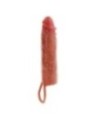 GET REAL - MANCHON PÉNIS EN SILICONE HYDRATANT CARAMEL 20 CM