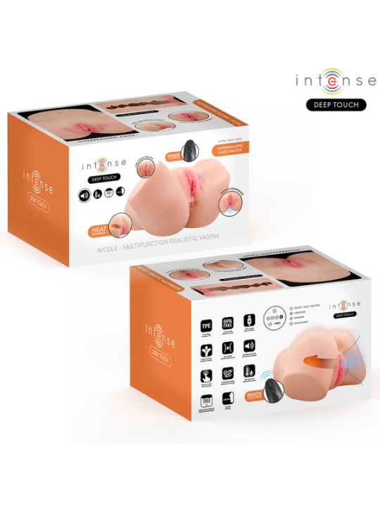 INTENSE DEEP TOUCH - MASTURBATEUR VAGINAL NICOLE AVEC EFFETS DE SUCCION,