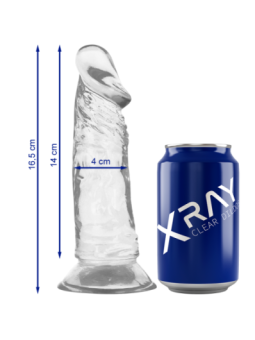 XRAY CLEAR DILDO TRANSPARENTE 16.5CM X 4CM