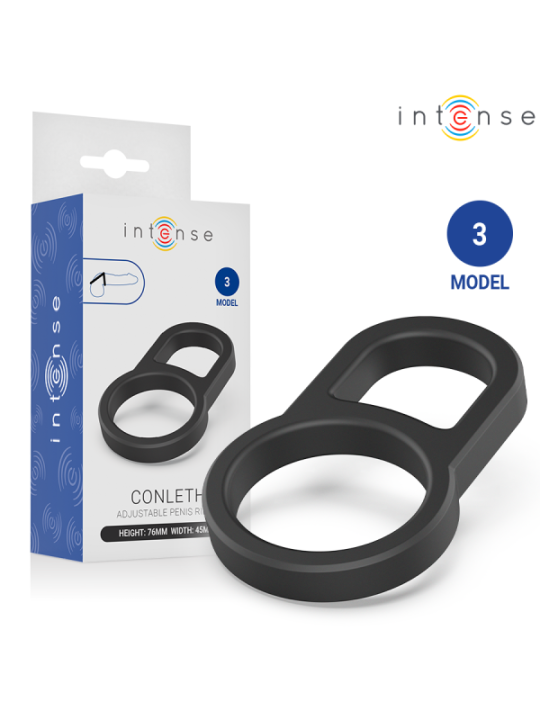 INTENSE - CONLETH ANNEAU PÉNIS DOUBLE RÉGLABLE MODÈLE 3