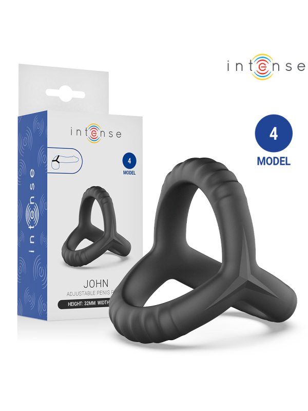 INTENSE - JOHN ANNEAU TRIPLE AJUSTABLE POUR LE PÉNIS MODÈLE 4