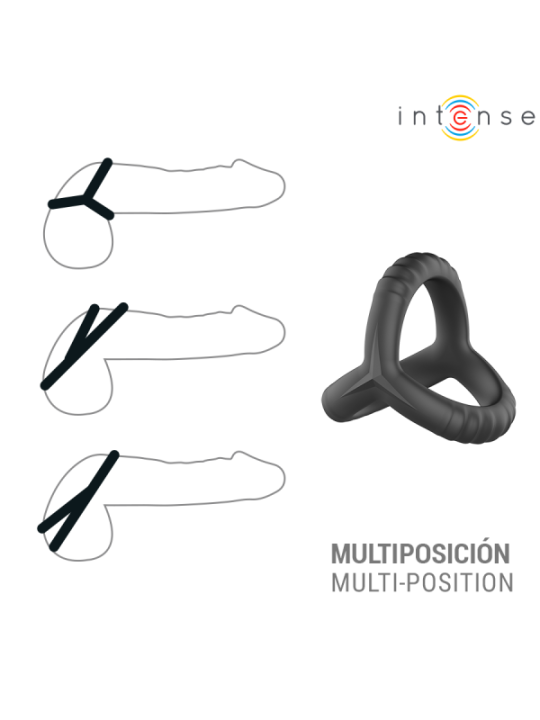INTENSE - JOHN ANNEAU TRIPLE AJUSTABLE POUR LE PÉNIS MODÈLE 4