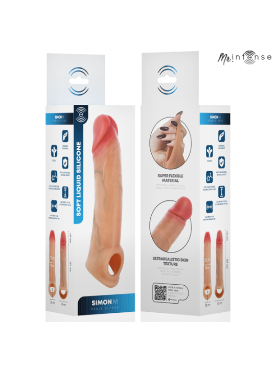 MR INTENSE - SIMON M MANCHON PÉNIS EN SILICONE 14,5 CM -Ø- 4 CM