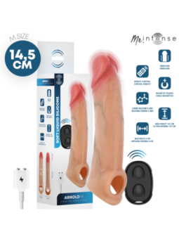 MR INTENSE - ARNOLD M VIBRATEUR MANCHON PÉNIS EN SILICONE AVEC TÉLÉCOMMANDE 14,5 CM -Ø- 4 CM