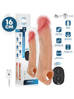MR INTENSE - ARNOLD L VIBRATEUR MANCHON PÉNIS EN SILICONE AVEC TÉLÉCOMMANDE 16 CM -Ø- 4,5 CM