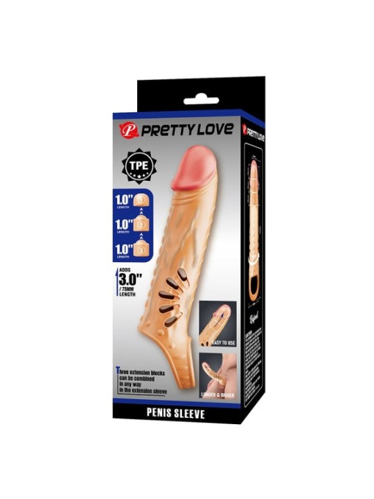 PRETTY LOVE - MANCHON PÉNIS AVEC EXTENSIONS