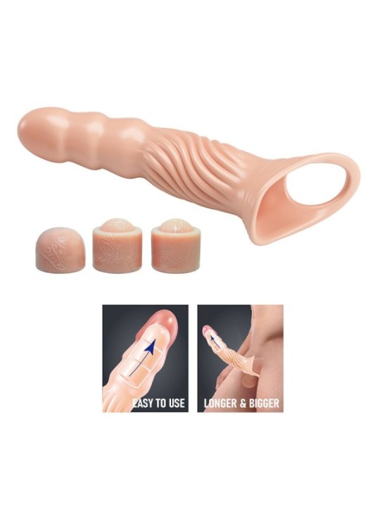 PRETTY LOVE - GAINE PÉNIENNE TEXTURÉE AVEC EXTENSEURS
