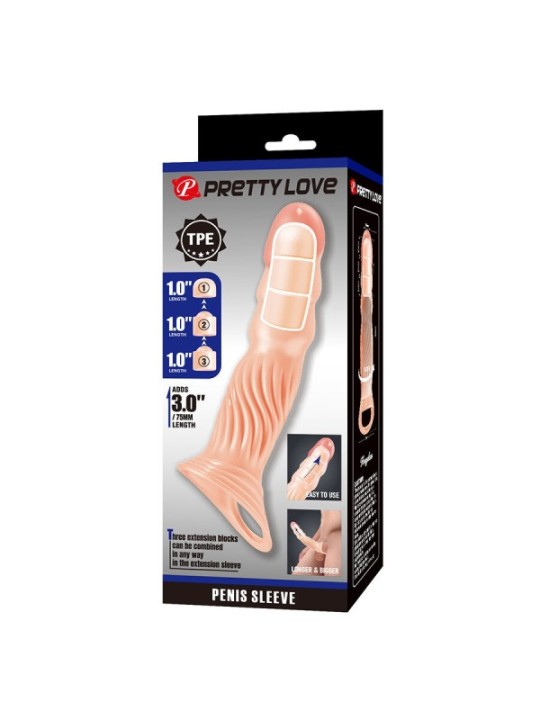 PRETTY LOVE - GAINE PÉNIENNE TEXTURÉE AVEC EXTENSEURS