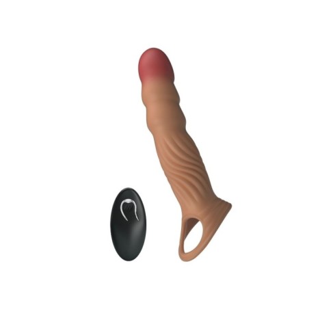 PRETTY LOVE - MANCHON PÉNIS TEXTURÉ AVEC VIBRATION ET TÉLÉCOMMANDE