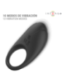 INTENSE - MERLOTTE ANILLO VIBRADOR CON ESTIMULACIÓN DE CLÍTORIS NEGRO