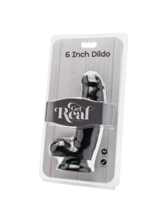GET REAL - GODE 12 CM AVEC BOULES NOIRES