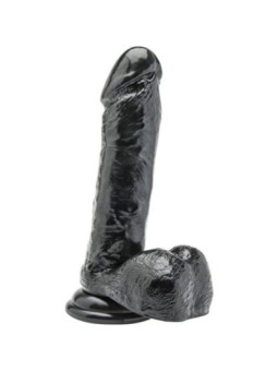GET REAL - GODE 18 CM AVEC BOULES NOIR