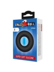 CRAZY BULL - ANNEAU PÉNAL URBAN EN SILICONE ULTRA DOUX NOIR