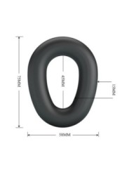 CRAZY BULL - VESPER ANNEAU PÉNAL EN SILICONE ULTRA DOUX NOIR