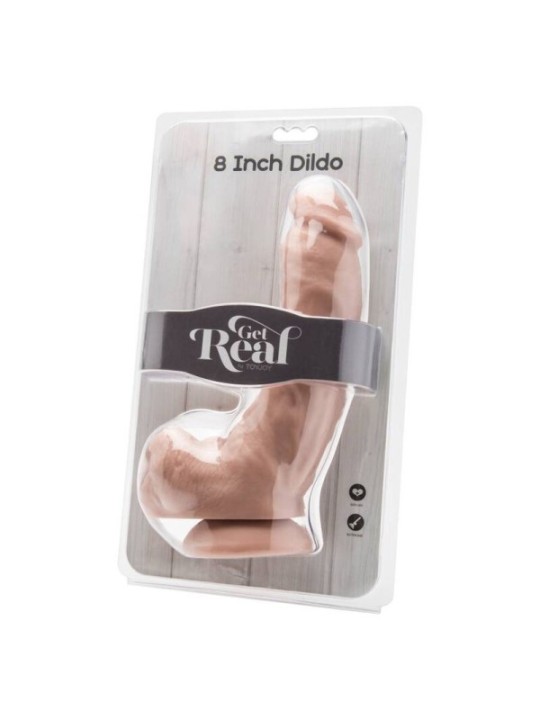 GET REAL - GODE 20,5 CM AVEC BILLES EN PEAU