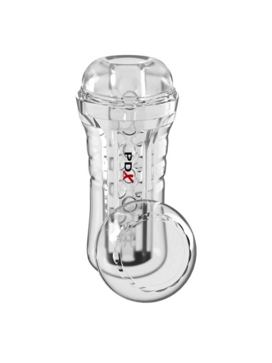 PDX ELITE - VIEWTUBE PLUS SEE-THRU EZ-GRIP TRANSPARENT STROKER 21 CM