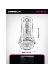 PDX ELITE - VIEWTUBE PLUS SEE-THRU EZ-GRIP TRANSPARENT STROKER 21 CM