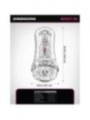 PDX ELITE - VIEWTUBE PLUS SEE-THRU EZ-GRIP TRANSPARENT STROKER 21 CM