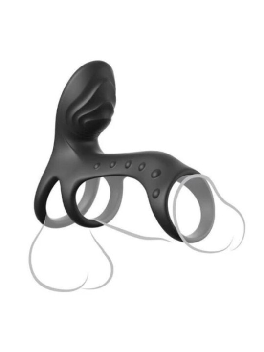 FANTASY C-RINGZ - ANNEAU PÉNIS VIBRANT ULTIMATE COUPLES CAGE PRO 19,5 CM